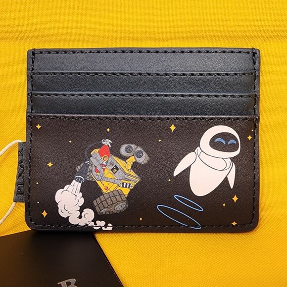 Loungefly Disney Pixar WALL-E EVE & WALL-E Flying Cardholder NEW - Picture 2 of 9